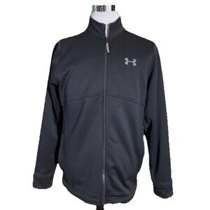 Under Armour Cold Gear Storm Jacket Men’s Medium Black Full Zip Soft Shell